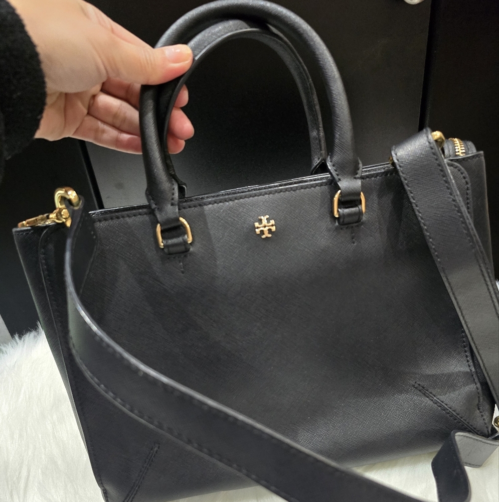Tory Burch Black Leather Handbag - Picture 9 of 10